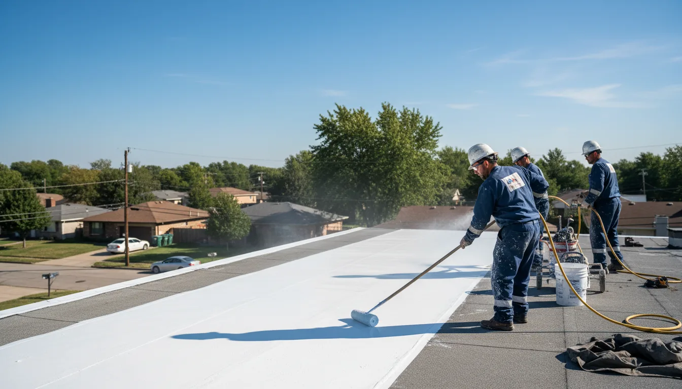 Commercial roof coating in Anson, TX near me